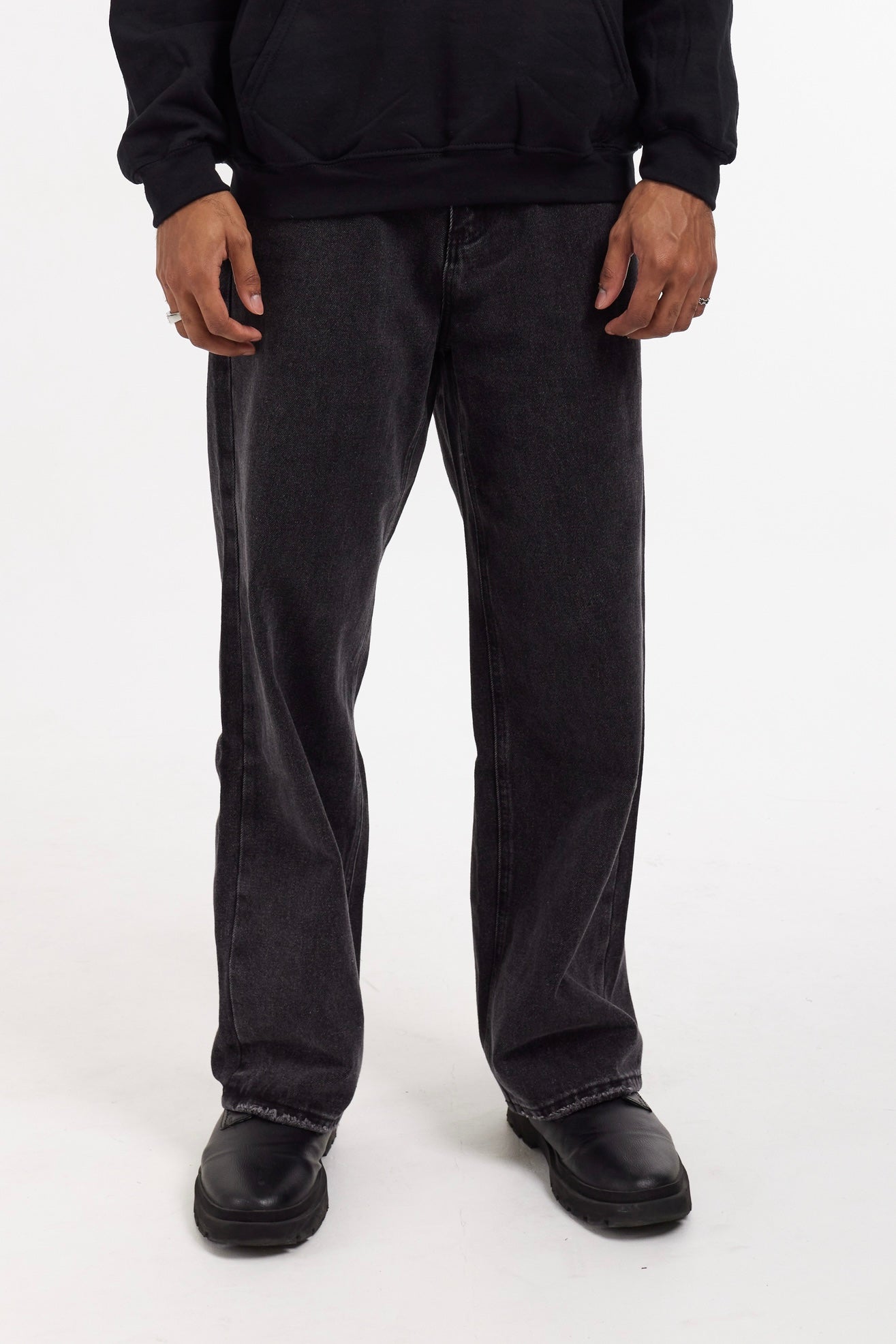 JACKTITUS Jeans Oversized double knee wear wide-leg