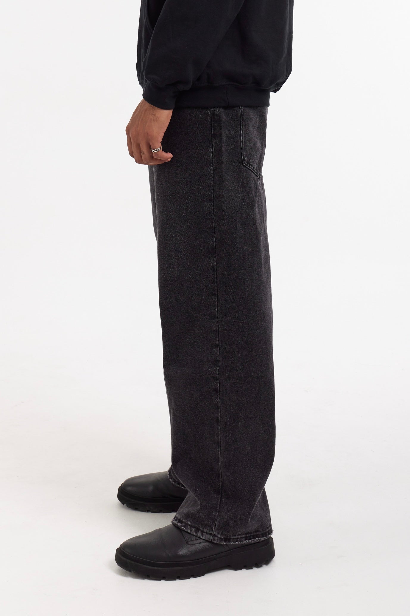 JACKTITUS Jeans Oversized double knee wear wide-leg