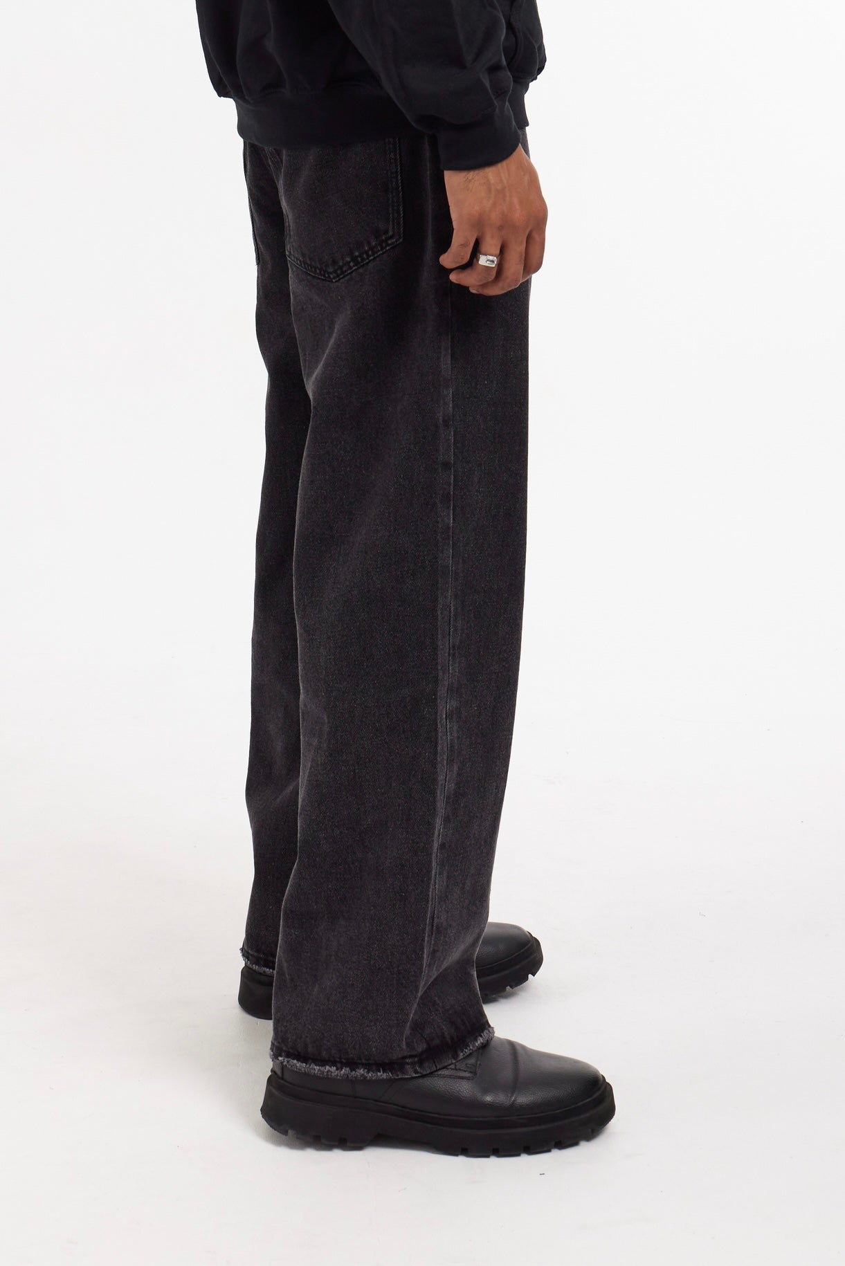 JACKTITUS Jeans Oversized double knee wear wide-leg