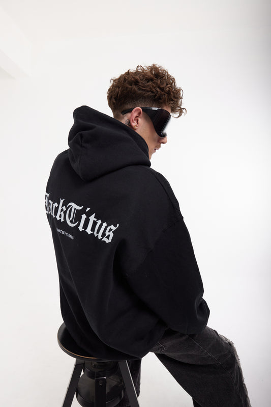 Hoodie Oversized Logo Old School style