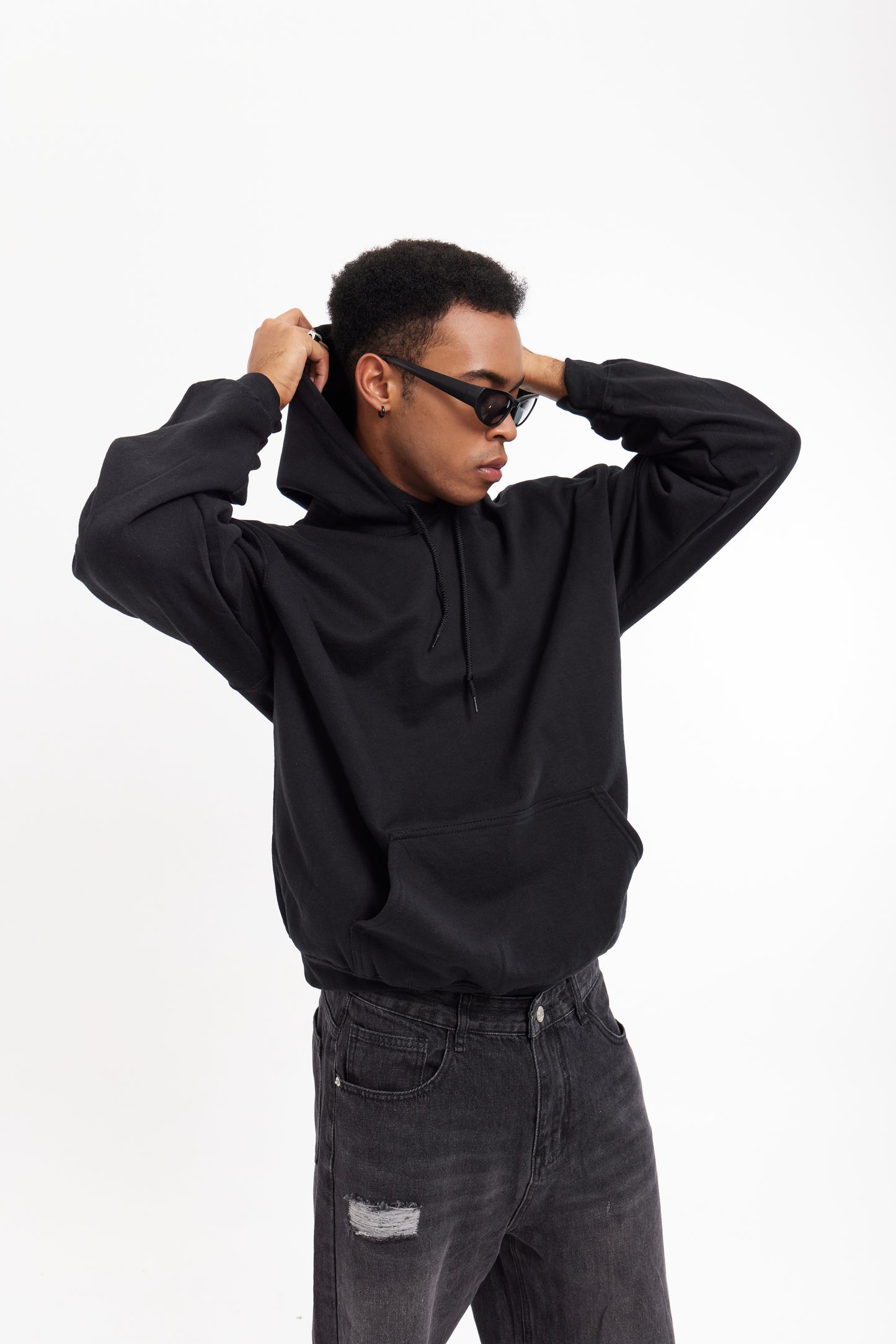 Hoodie Oversized Logo Old School style